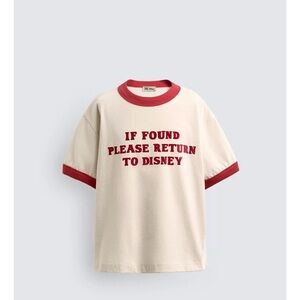HARRY LAMBERT FOR ZARA X DISNEY TEXT KIDS T-SHIRT